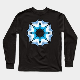 Blue mandala Long Sleeve T-Shirt